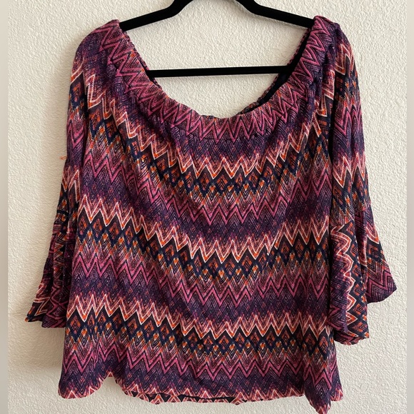 NWT Trina Turk Healsdburg Bell 3/4 Sleeve Size XL Multicolor Top - Picture 6 of 11